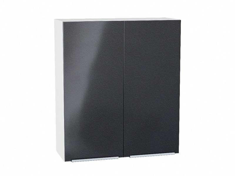 920*800* Шкаф верхний с 2-мя дверцами Фьюжн Anthracite Белый