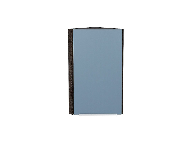 716*300*306 Шкаф верхний торцевой Фьюжн Silky Blue Graphite