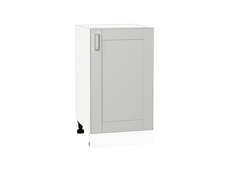 Кухня 816*450*Шкаф нижний с 1-ой дверцей Лофт Grey Silk/Белый