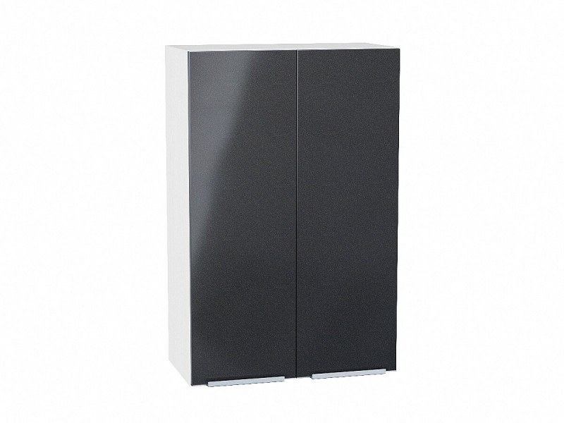 920*600* Шкаф верхний с 2-мя дверцами Фьюжн Anthracite Белый