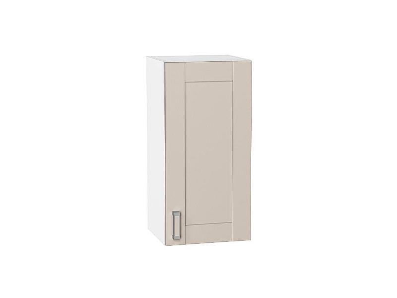 Кухня 716*350*Шкаф верхний с 1-ой дверцей Лофт Cream Silk/Белый